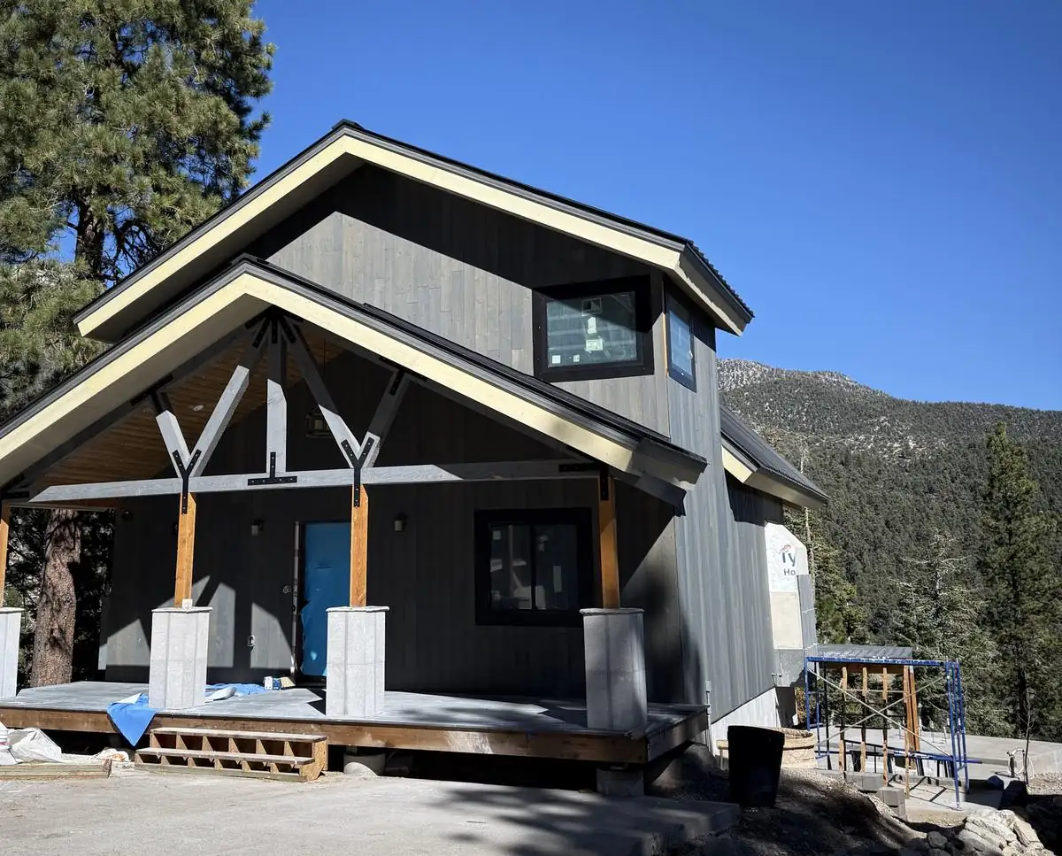 Mountain home under construction at Mt. Charleston, Nevada